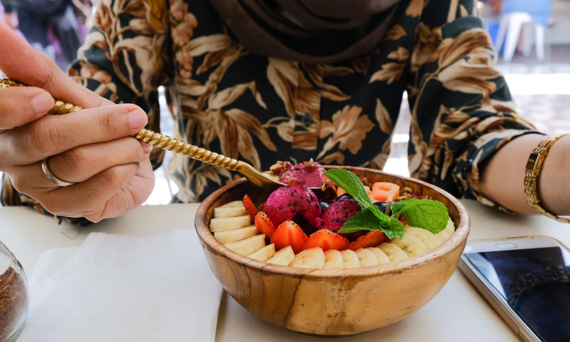 Midsection of woman preparing food